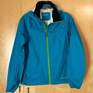 *NWOT* Simm's Waterproof Jacket in Teal w Lime Green Accents